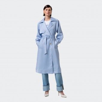 Trench-coat en satin Fracomina