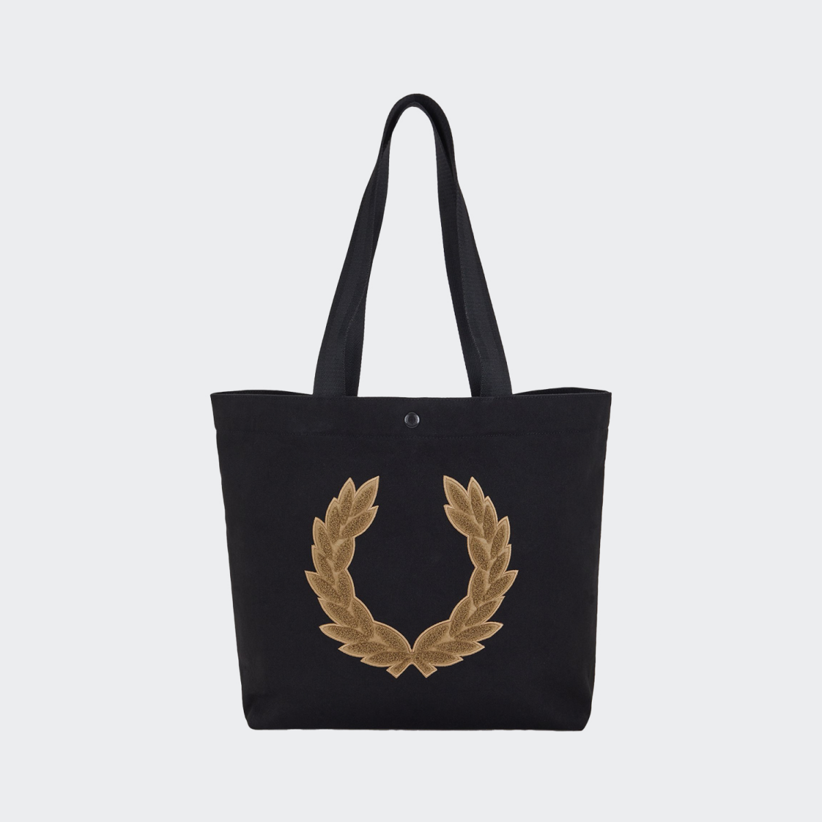 Fred Perry Laurel Wreath Canvas Tote Bag in Black | Tote Bag