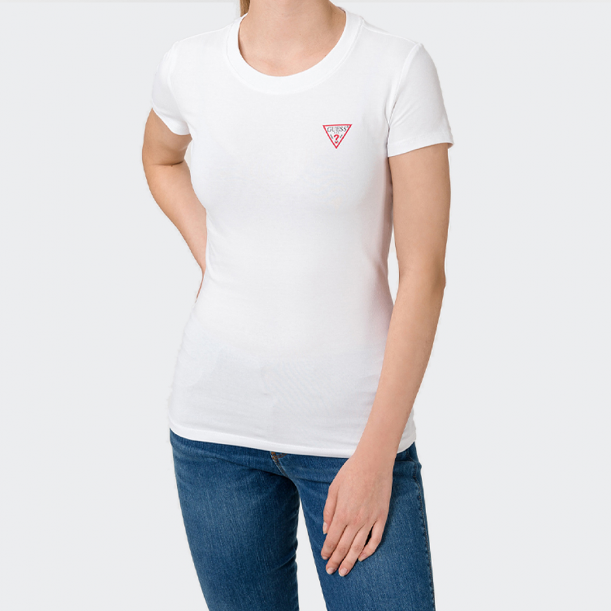 T-Shirt de Mulher GUESS Original Branco (M)